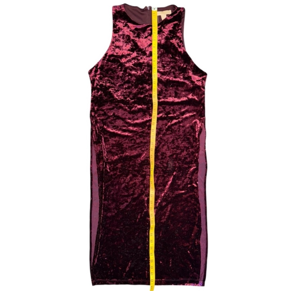 Velvet Burgundy Side-Slit Tank Dress - Picture 4 of 8